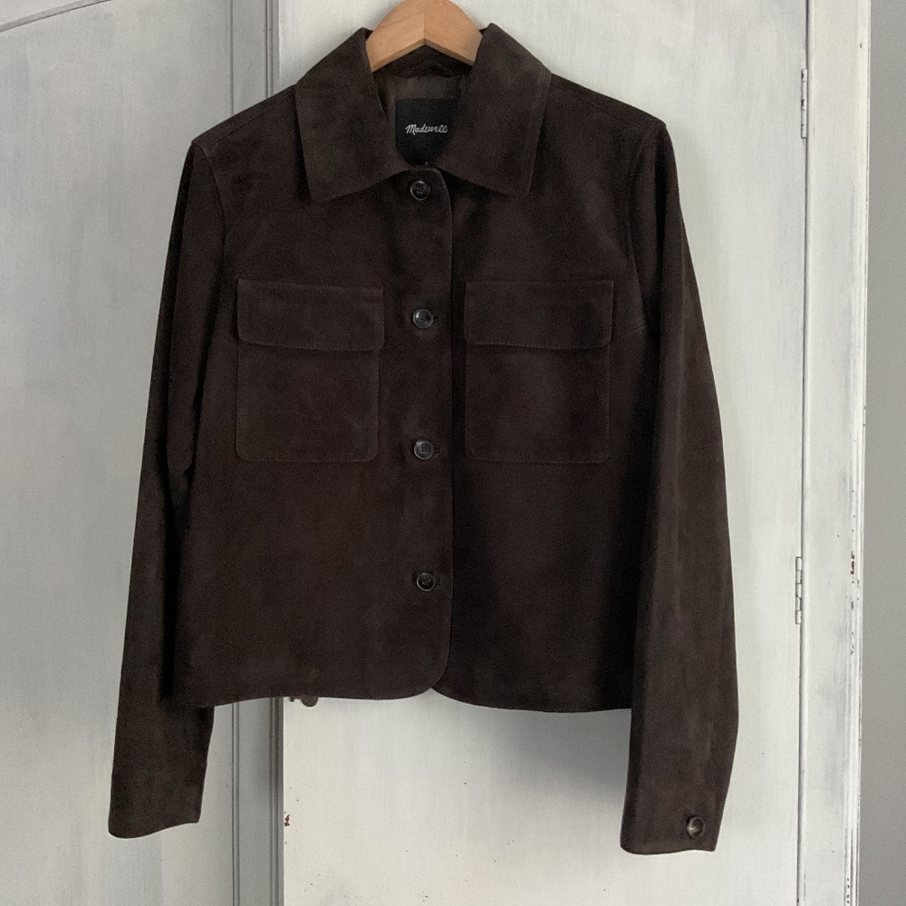 Like New! Madewell Brown Suede Jacket